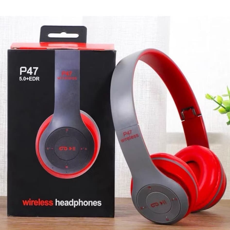 Fone P47 Sem Fio Headphone Redução Ruidos Wireless 5.0