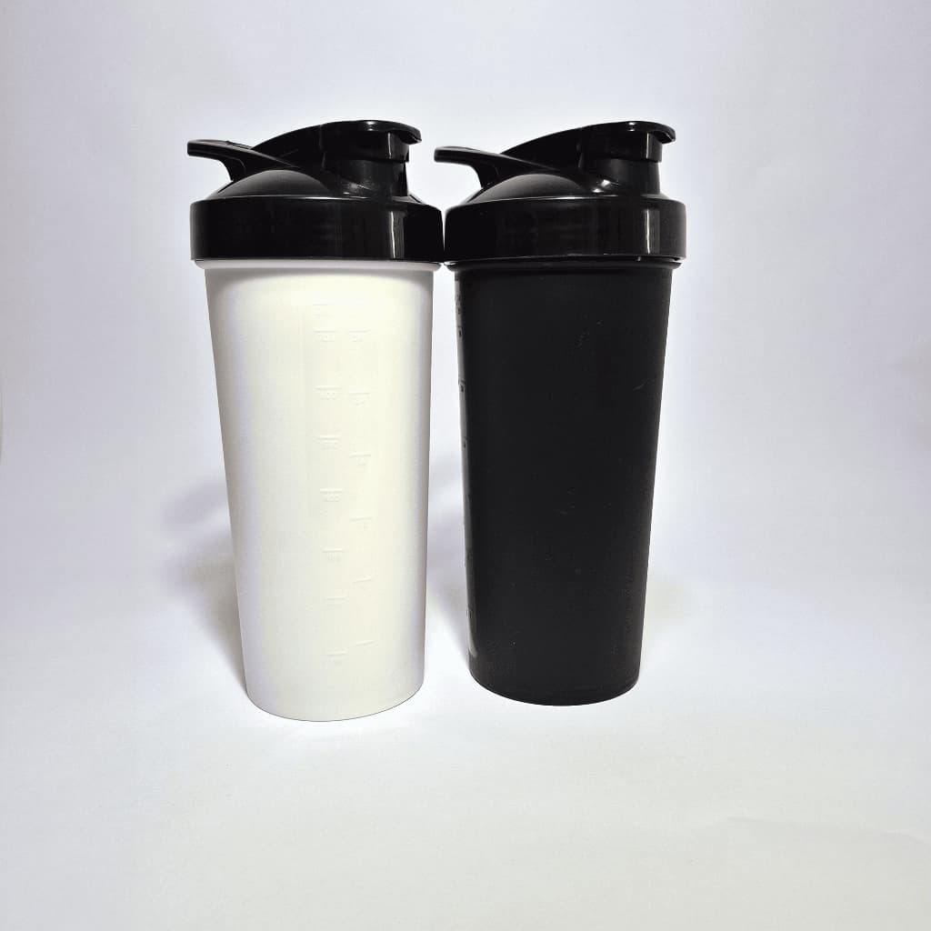 Kit 50 Coqueteleiras Shake 750ml Whey Vitamina Academia Medições em ML com Misturador e Peneira