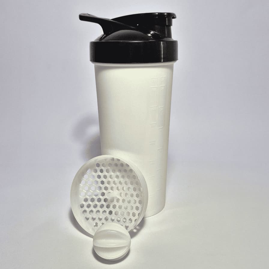 Kit 30 Coqueteleiras 750ml Academia Crossfit Shake Peneira Misturador Medidor Whey Suplemento