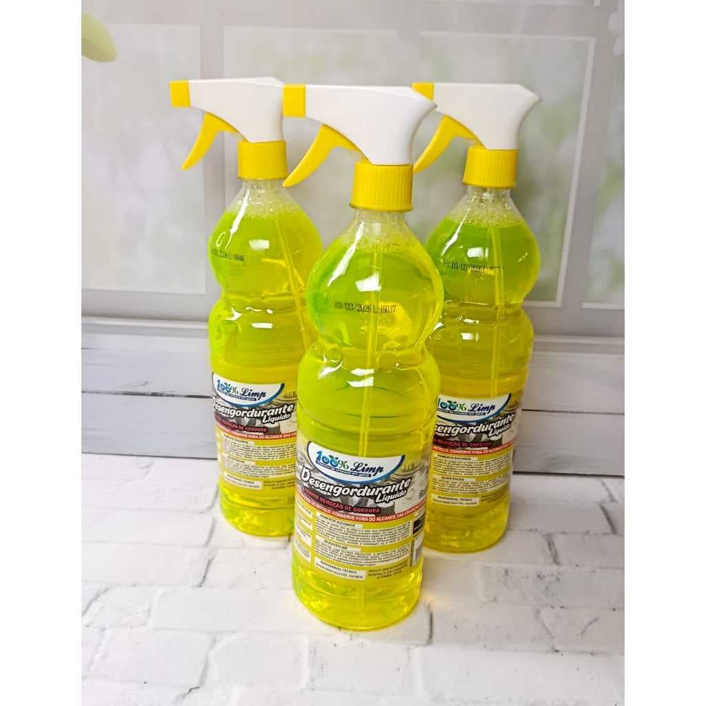 Desengordurante Líquido Spray 1L | Removedor de Gordura Pesada Cozinha