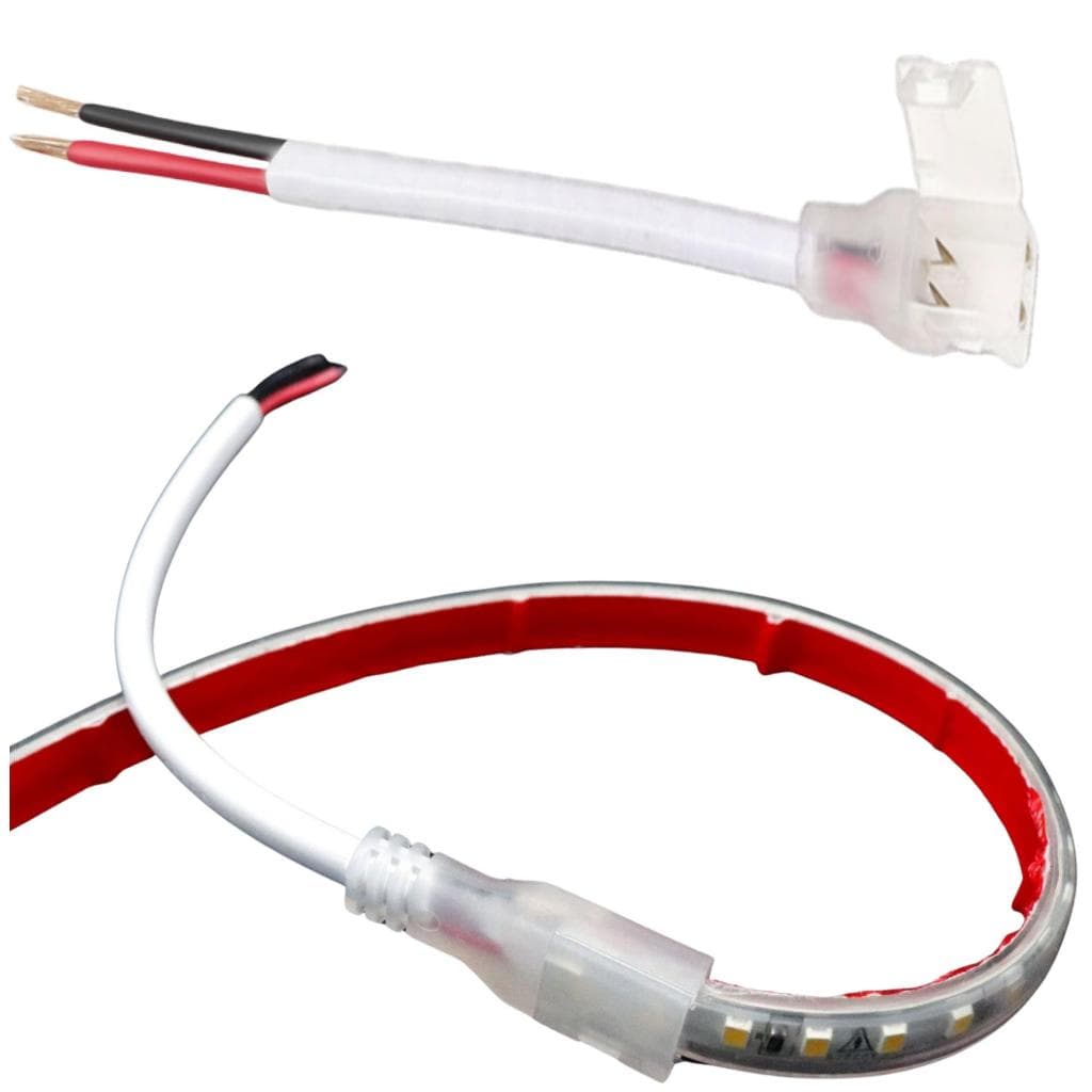 Conector De Energia Plug Rabicho Para Fita De Led De 8mm A 9mm Cabo De Ligação Bivolt 127v 220v