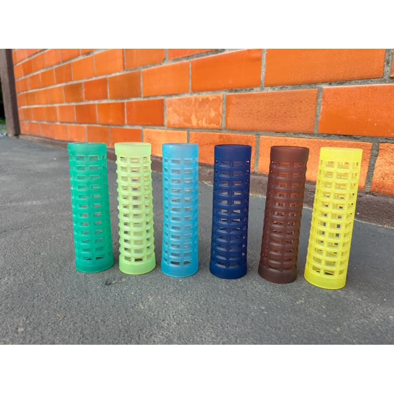 Kit 20 mini Cilindros de Plástico vazado | Brinquedo Pedagógico