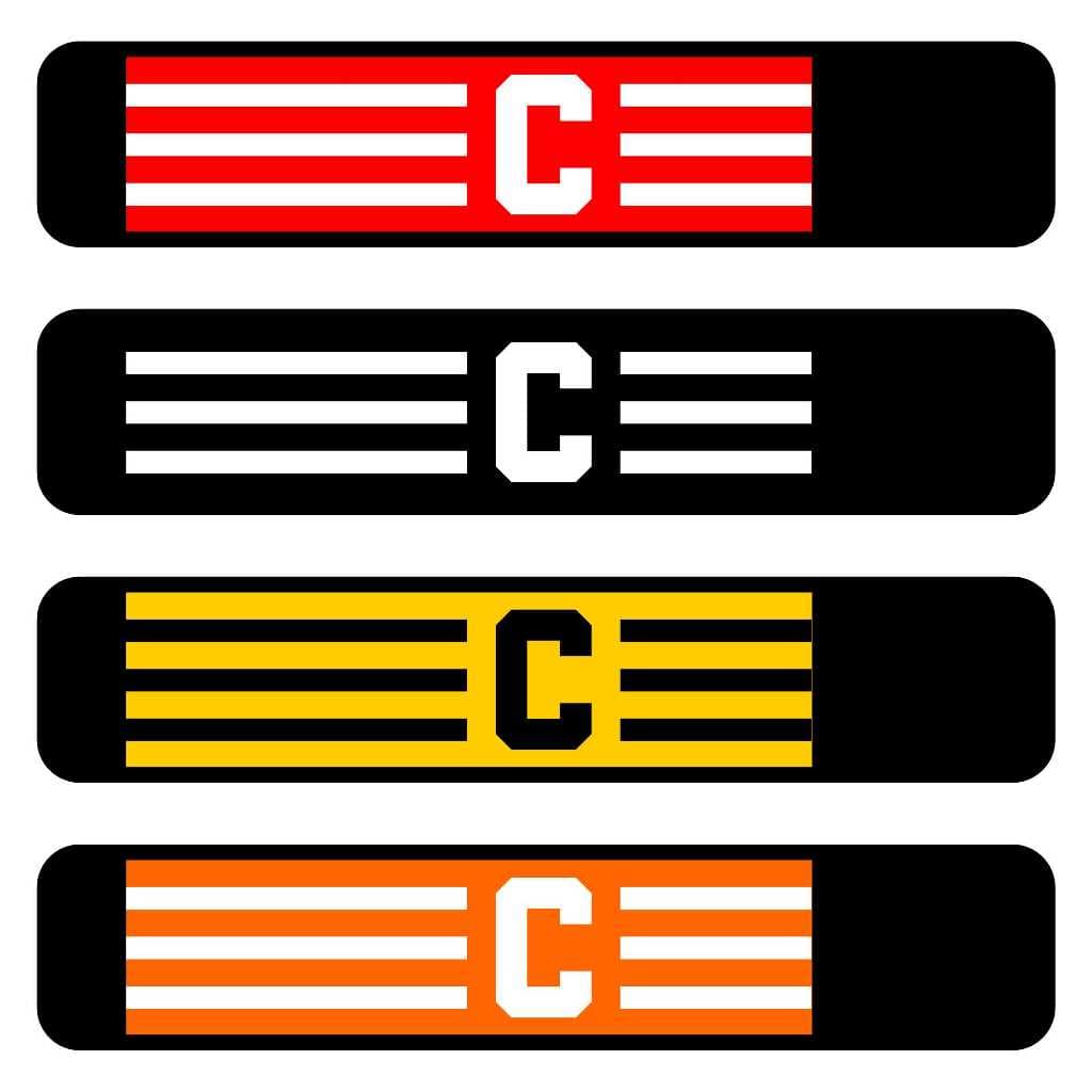 Faixa de Capitão Cores Variadas Neoprene Braçadeira