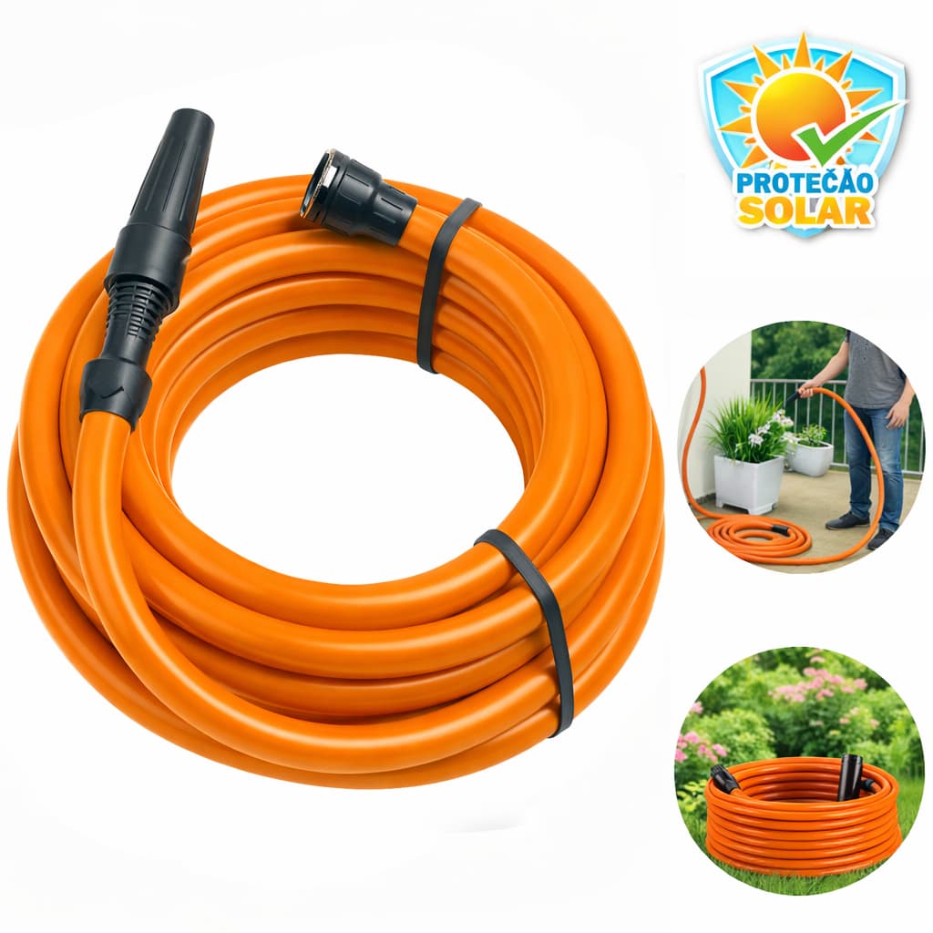 Mangueira Silicone 1/2 Flexível Com Esguicho Anti Dobras Reforçada 10m 50m