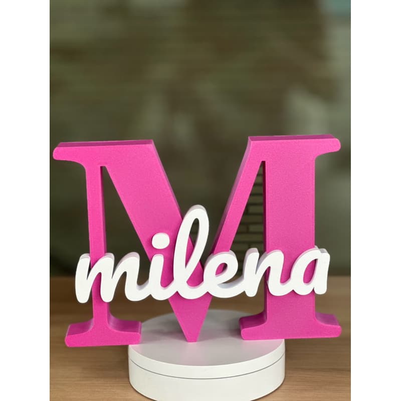 Nome 3D Personalizado 20cm | Letra Decorativa com Seu Nome | Presente Exclusivo