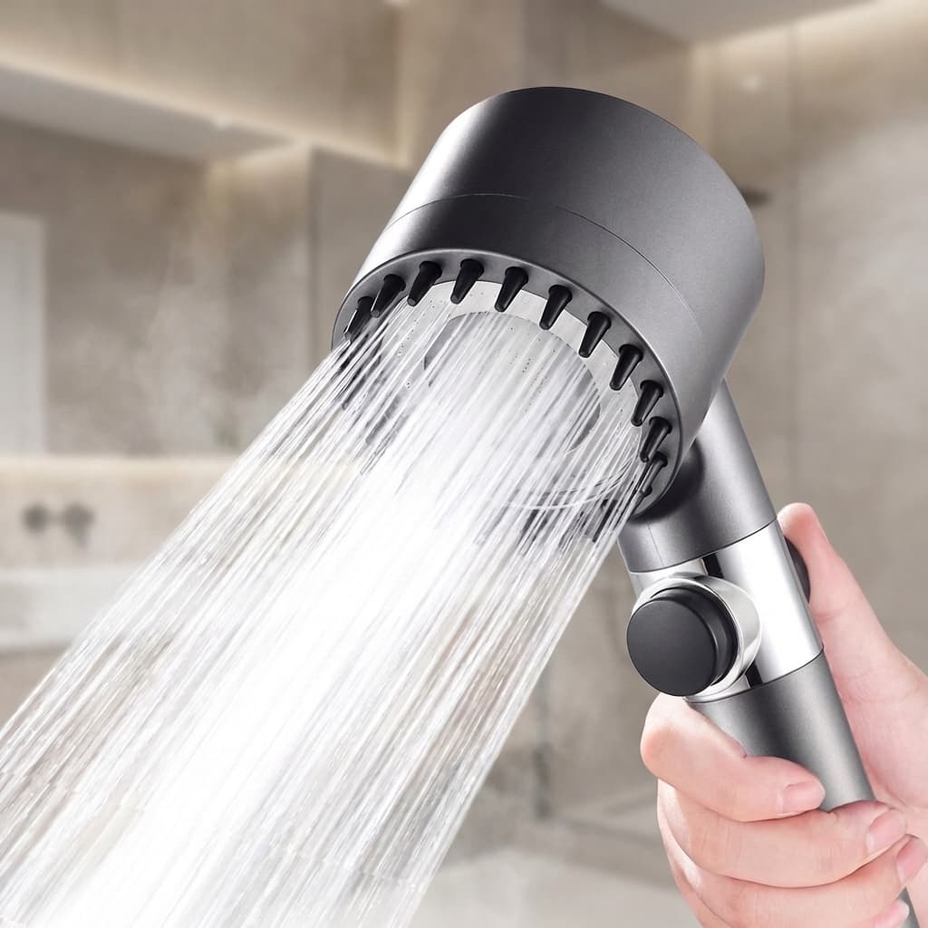 Ducha De Mão Chuveiro Alta Pressão Com Massagem Economia De Água Portátil Universal G1/2 Para Banho Relaxante