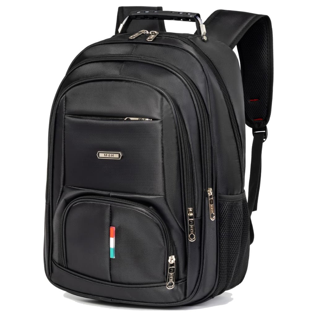 Esta mochila masculina é feita de nylon reforçado, é impermeável, tem grande capacidade e oferece múltiplas funções.-32