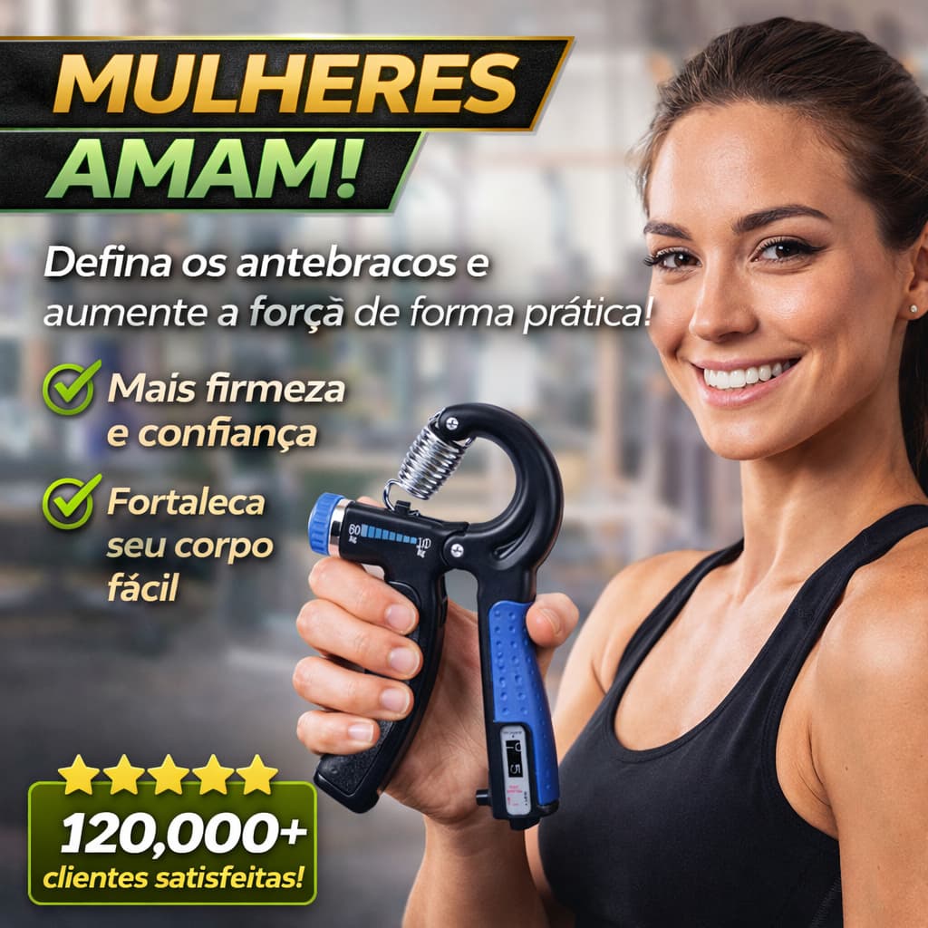 Hand Grip Ante Braço Punho Ajuste Peso Até 60 Kg Marcador Cor Variavel