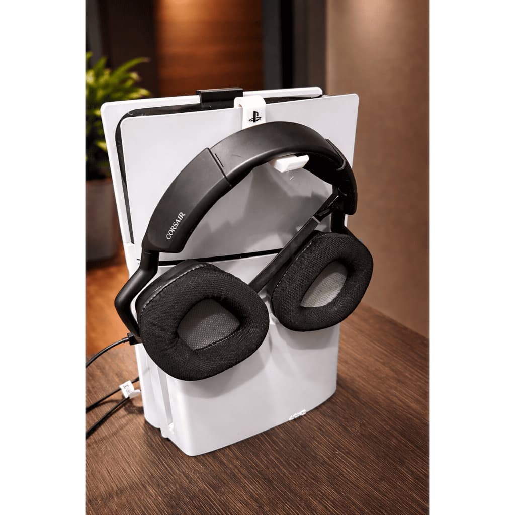 Suporte Headset PS5 Lateral – Design Minimalista, Prático e Resistente