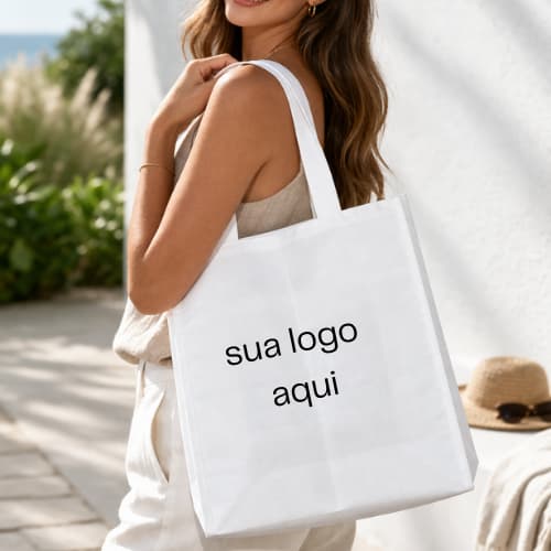 Eco Bag personalizada Resinado fosco Vertical 42x32cm