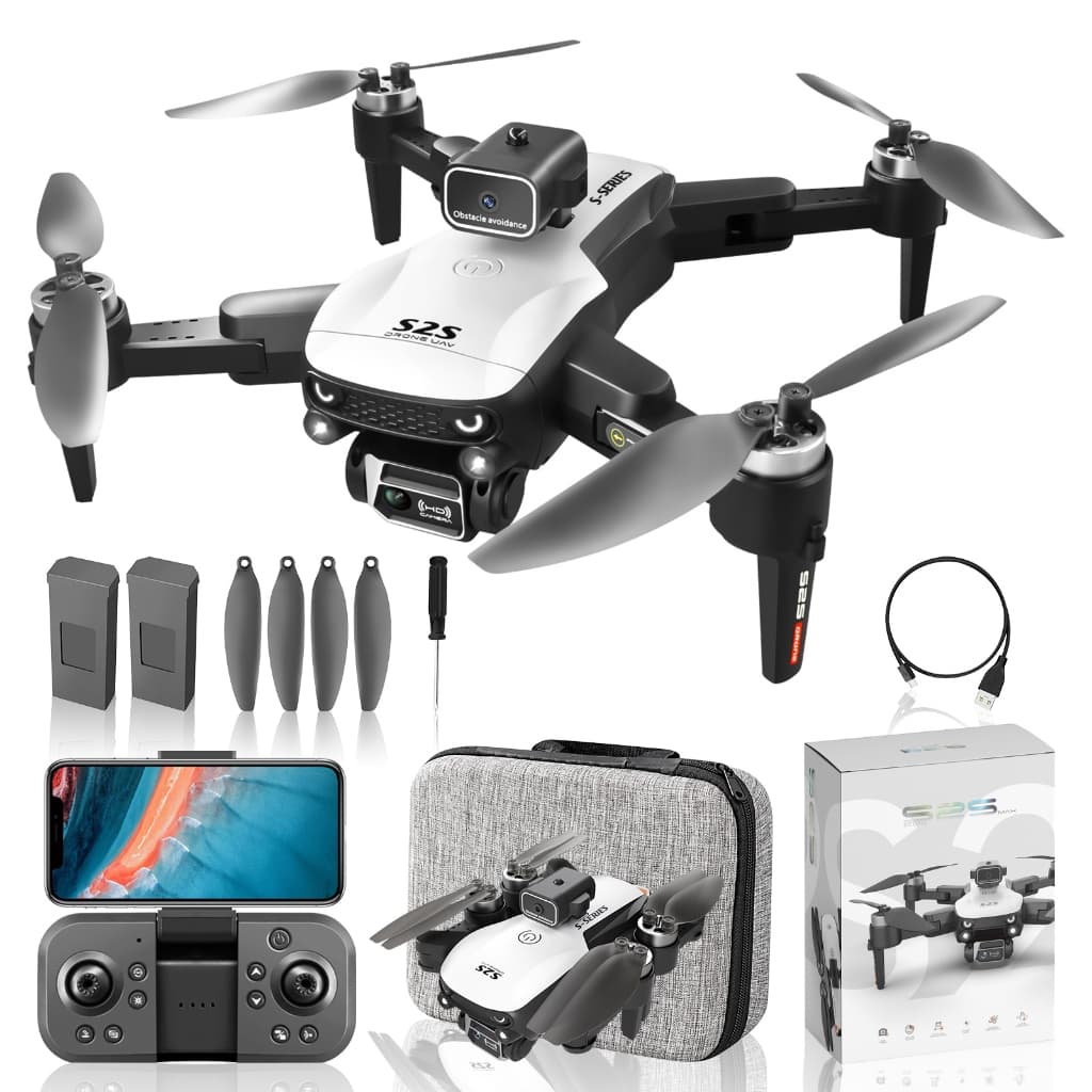 Drone S2s Profissional - Câmera HD 4K, Motor Brushless, Bateria Longa Duração, Novo e Lacrado