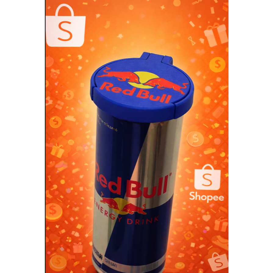 🧢🔥 Tampa Protetora para Lata Red Bull | Anti Poeira + Reutilizável | Impressão 3D Premium 🔥🧢