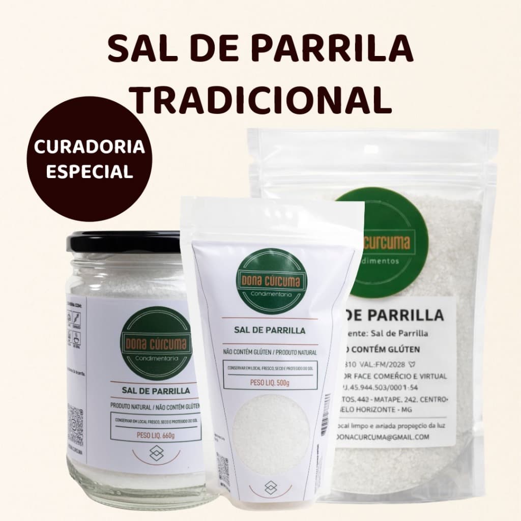 Sal de Parrilla Tradicional para Churrasco e Grelhados | Temperos e Especiarias – Dona Cúrcuma