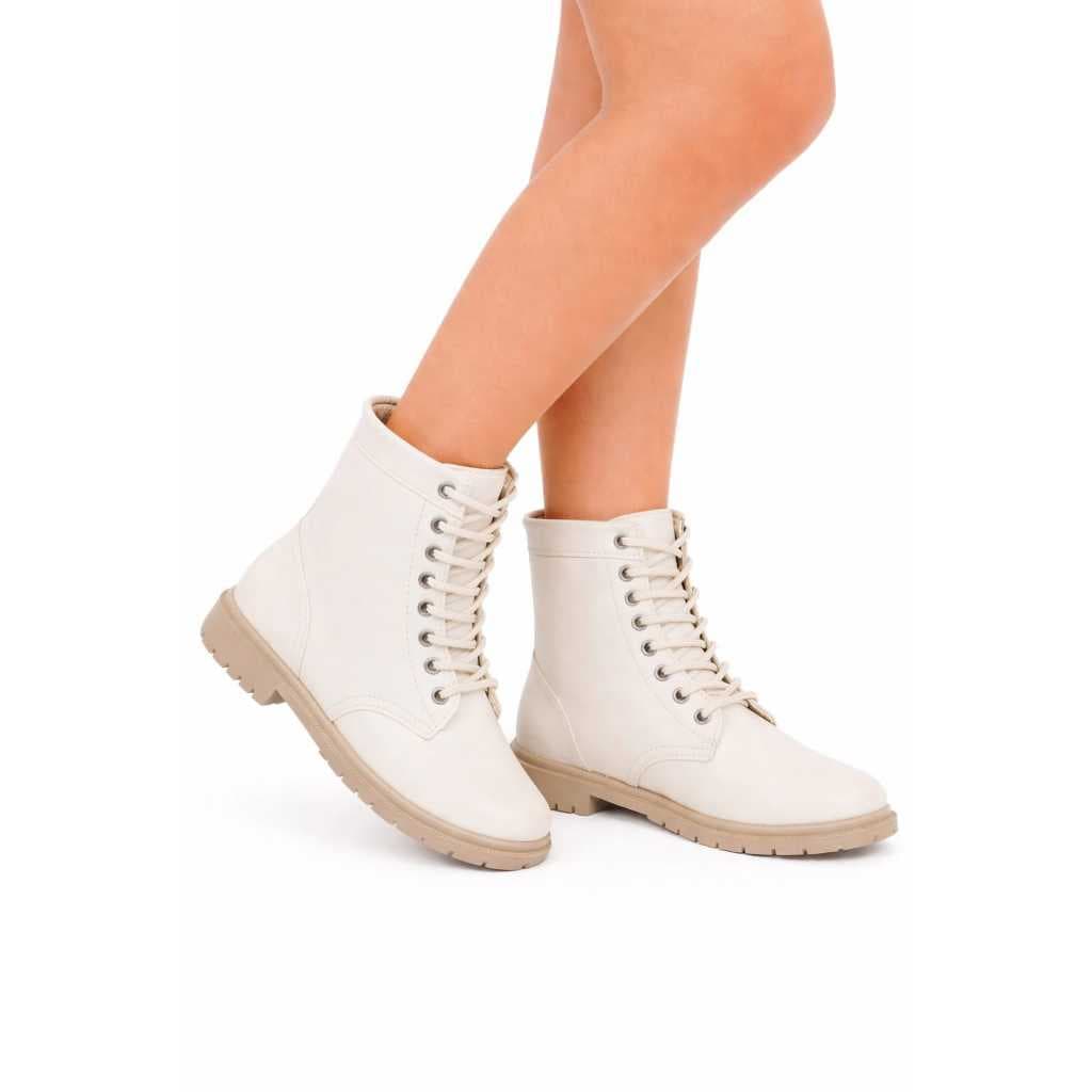 Bota Coturno Feminino Cano Curto Confortável Casual Elegante Dendera