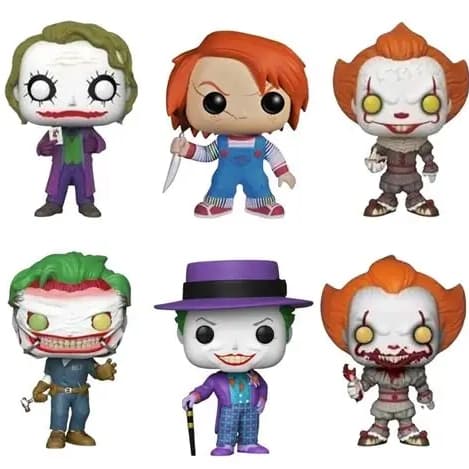 Bonecos  Action Figure Colecionáveis - Coringa - Chuck - It - Com Caixa Personalizada