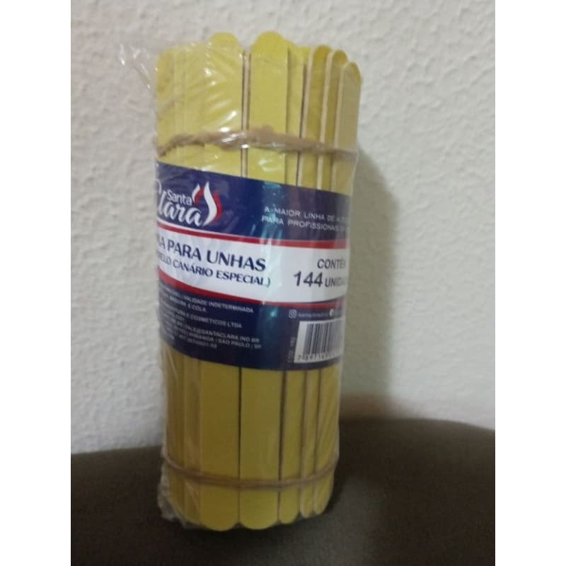 LIXA AMARELO CANÁRIO ESPECIAL COM 144 UNIDADES.