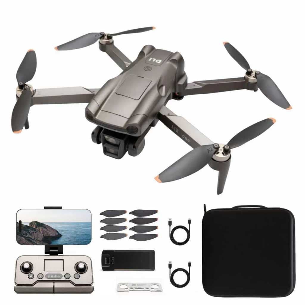 DLI Air One 1080P 4K Dronecom GPS Inteligente Bateria de 30 Minutos e Alcance de 500m Com 2 Baterias