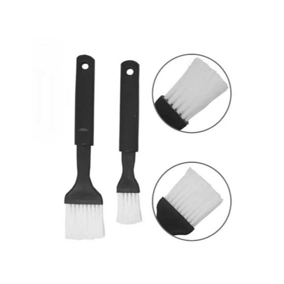 Kit Conjunto Pincéis De Cozinha Para Untar Pincelar 2 Peças