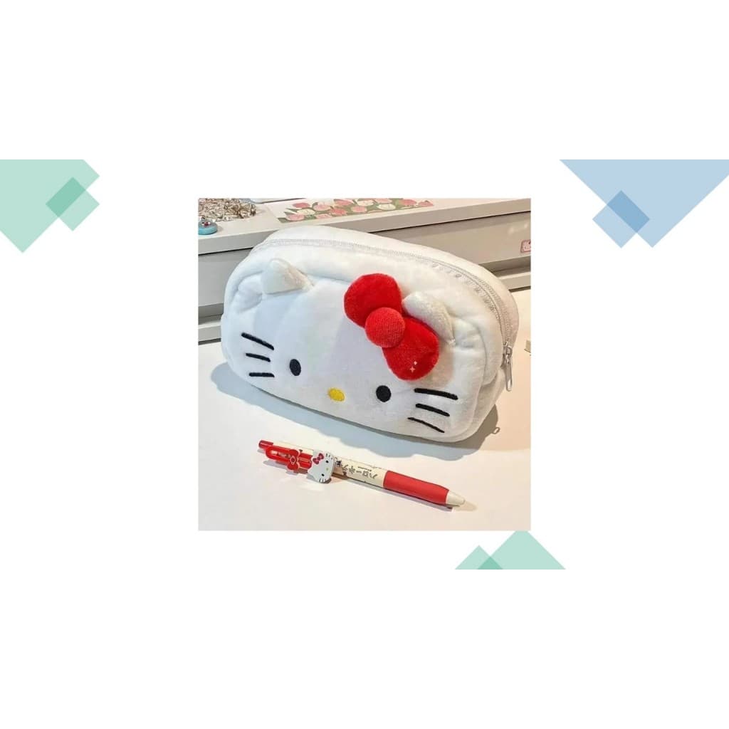 Estojo/Necessarie Hello Kitty Branca c/Vermelho e Cinnamoroll Branca c/ Azul