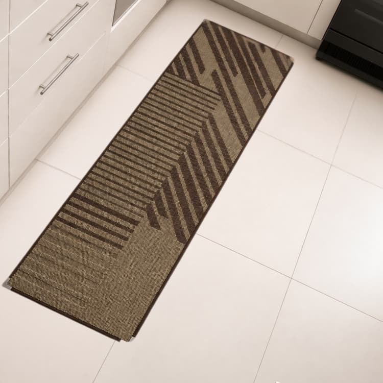 Passadeira Sisal 150x50 Antiderrapante Cozinha Quarto Corredor Beira Pia Ponteira Aço Elegante