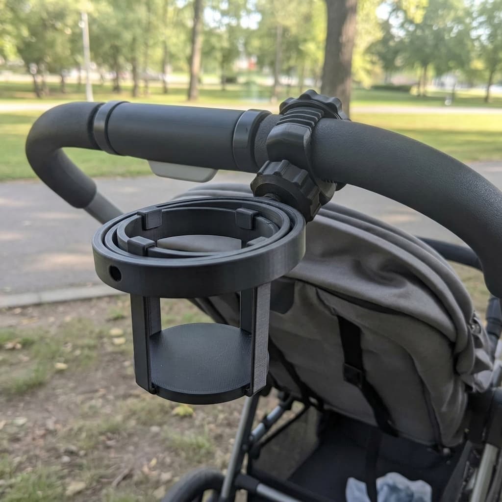 Porta-Copos Giroscópico para Carrinho de bebê