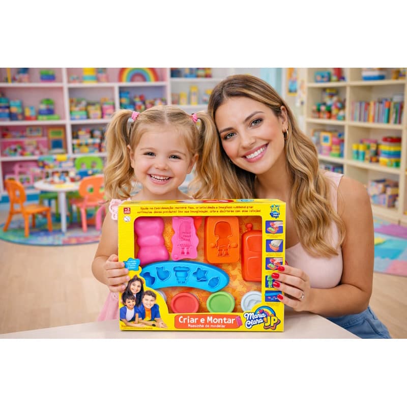 Massinha Modelar Maria Clara e JP Criar e Montar- Divertoys