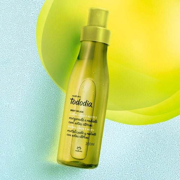 Body Splash Natura Tododia Capim Limão e Hortelã 200ml Refrescante Original