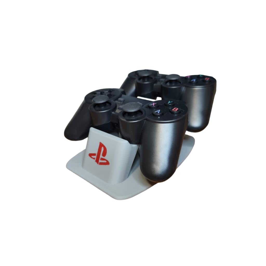 Suporte Duplo Controle PS5 PS4 PS3 Base Organizadora Mesa Setup Gamer Expositor Controle Playstation - ENVIO RÁPIDO!!!