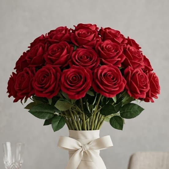 Kit Rosas Artificiais Realistas Decoração Luxo amor paixão romance paixão dia dos namorados presente romântico cores
