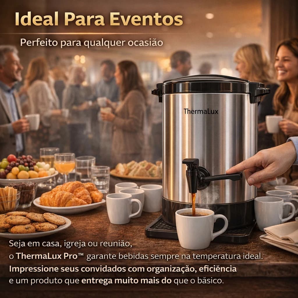 Botijão Térmico 9,5 Litros - Inox - Água - Sucos - Bedidas - Concervador de gelo