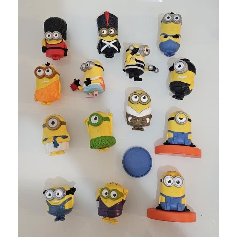 Lote Coleção Minions - 13 Bonecos Variados (McLanche Feliz )