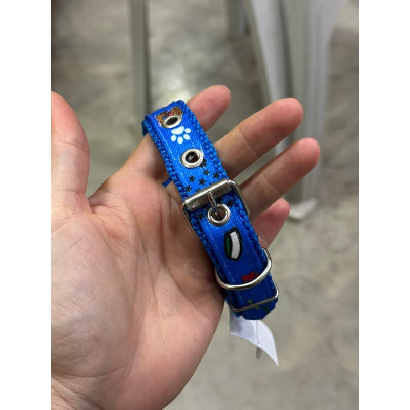 COLEIRA DE CACHORRO N3 AZUL 40cm
