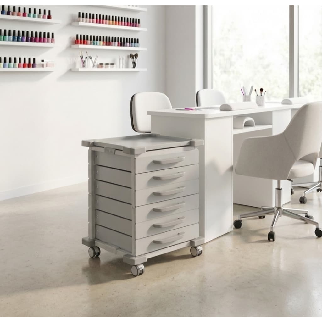 Carrinho auxiliar Manicure, Podóloga, Estética e Beleza