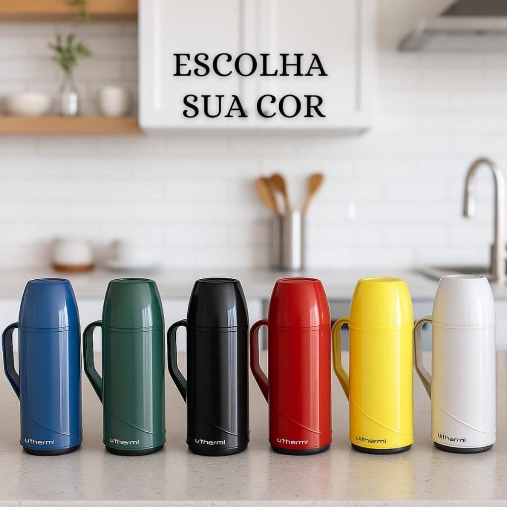 Garrafa Térmica Roma para Chá e Café Unitermi 1 Litro