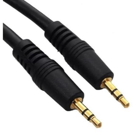 Cabo Auxiliar P2 x P2 Stereo Macho 1,5 Metros 3.5mm Para PC Celular TV Som Carro