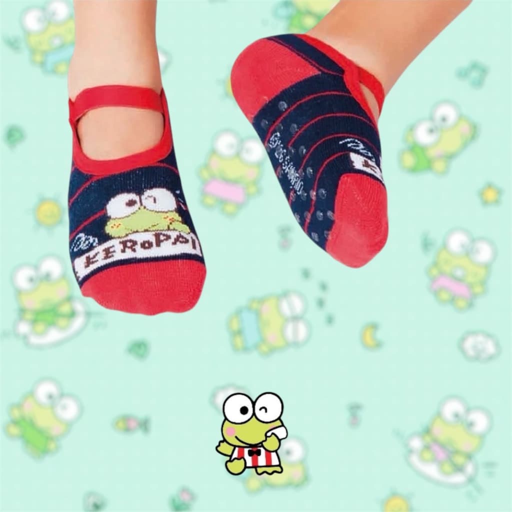 Sapatilha Turma da Mônica Infantil Antiderrapante com faixa Para Crianças Personagem Keroppi