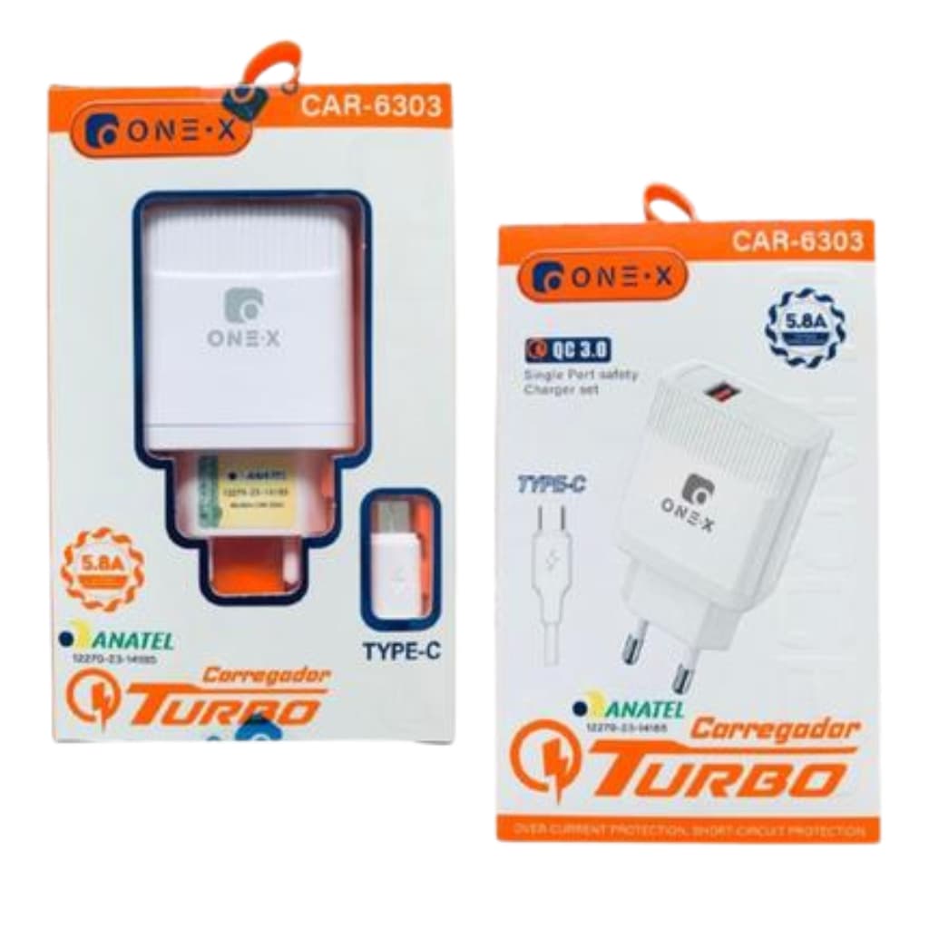 Carregador Turbo Tipo-C Onex CAR-6201