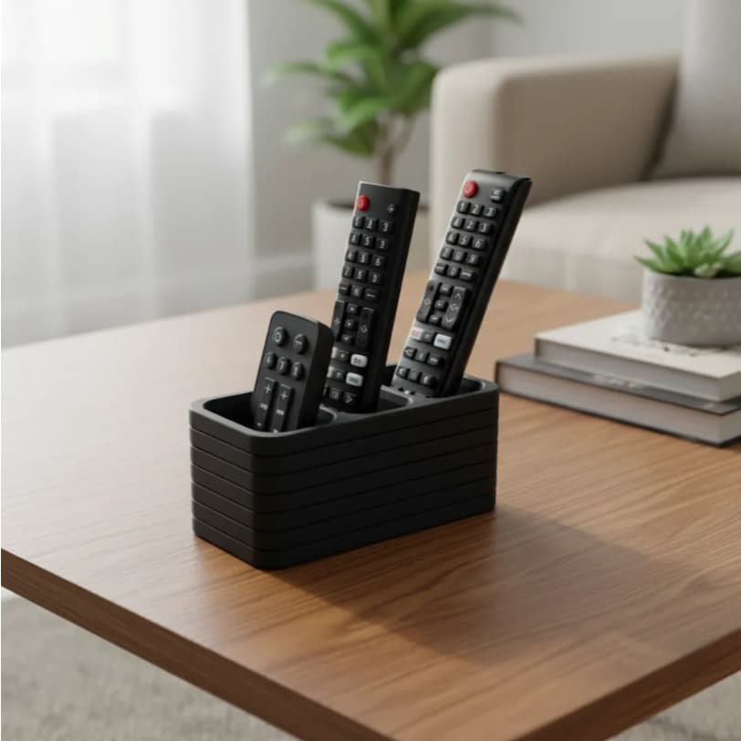 Suporte Organizador Moderno para Controle Remoto– Porta Controle para Mesa e Rack