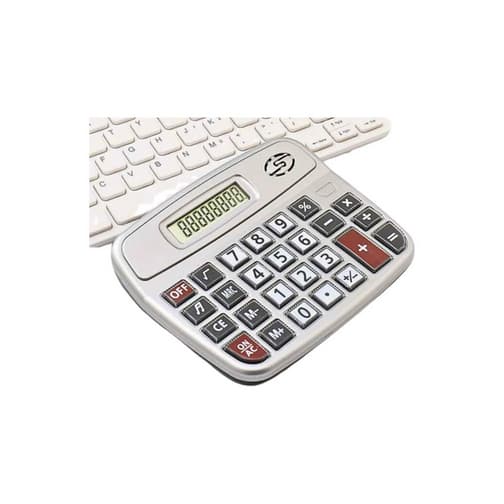 Calculadora Eletrônica de Mesa 8 Digitos Tela LCD Digital