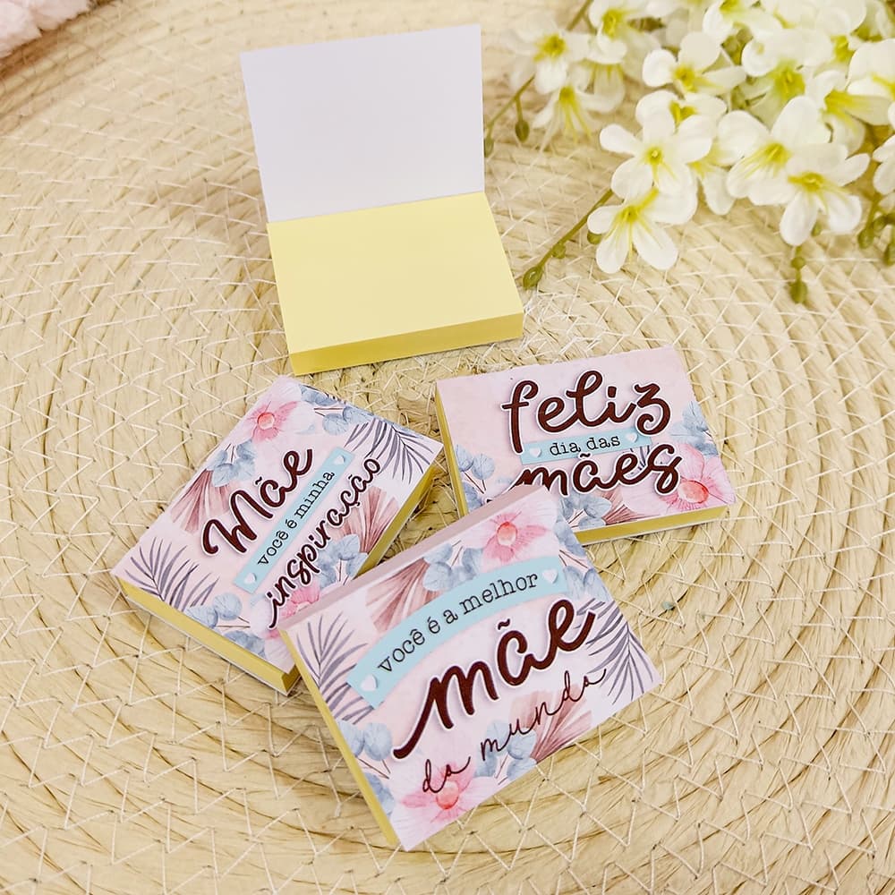 Capa para Post It (Sem Post it) Lembrancinha Personalizada de Dia das Mães