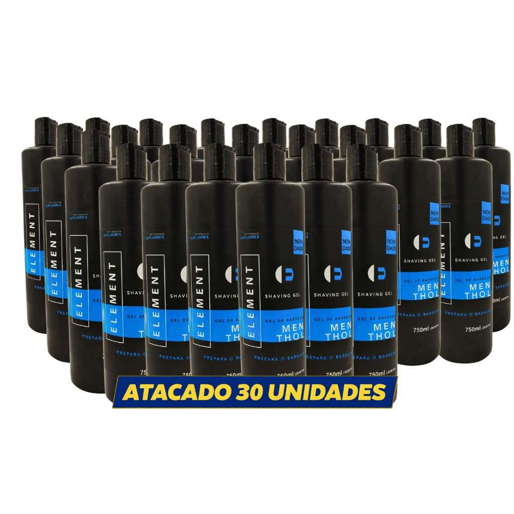 Shaving gel Element Gel de Barbear 750 ml Alfa Looks Kit 30 unidades  preço de  atacado