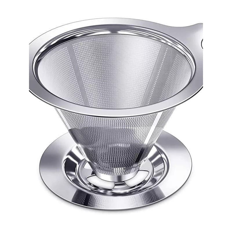 Filtro Coador Inox Reutilizável - 103 Premium | Dispensa Papel | Café Mais Forte e Sustentável