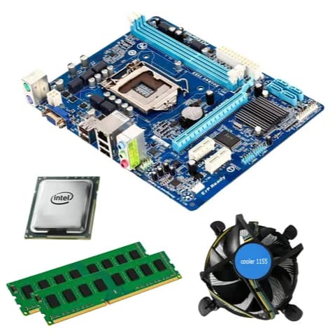 Kit Placa Mãe Socket 1155 + Processador Intel (i3 | i5 | i7) – OEM | Testado varias marcas
