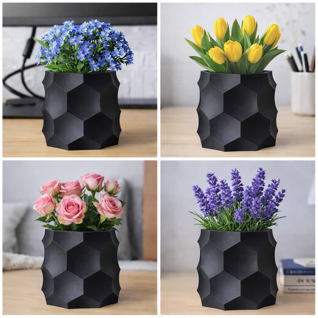 Vaso minimalista geométric para sala e jardim. VASO GEOMÉTRICO MODERNO – DESIGN PREMIUM QUE TRANSFORMA QUALQUER AMBIENTE