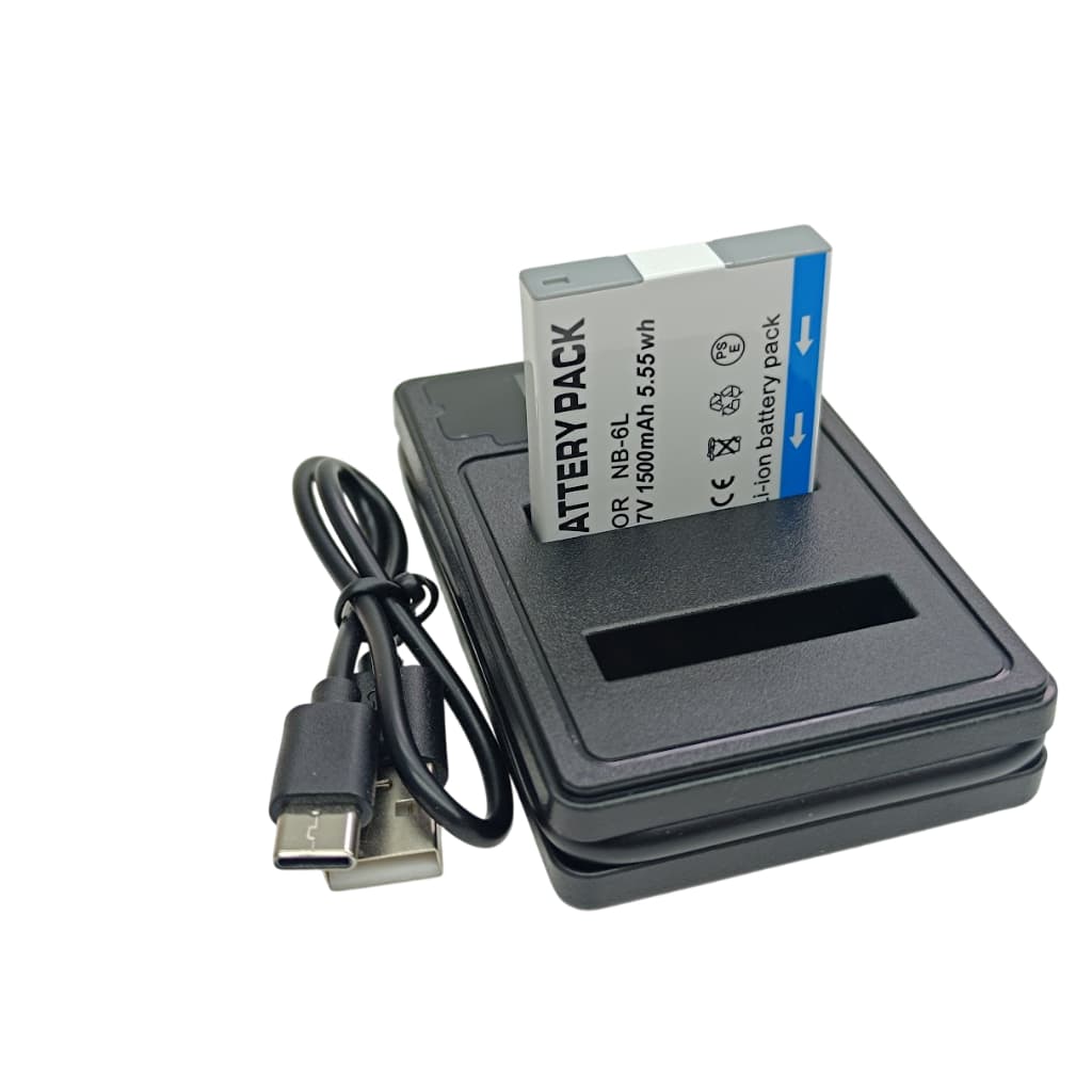 Carregador usb + Bateria Nb-6lh pra Canon Sx600 Sx530 Sx520 Sx710 Sx700 S95 SX610 SD770