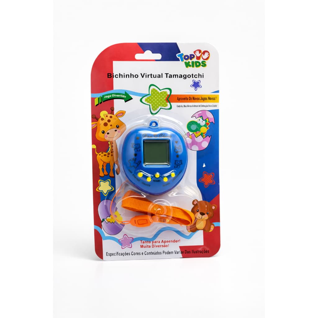 Bichinho Virtual Tamagotchi Infantil Top Kids Brinquedo Eletrônico Com Pet Interativo + Cordão + Bateria Inclusa