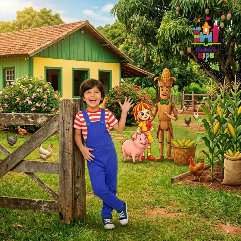 Fantasia Infantil Pedrinho Sitio do Picapáu Amarelo