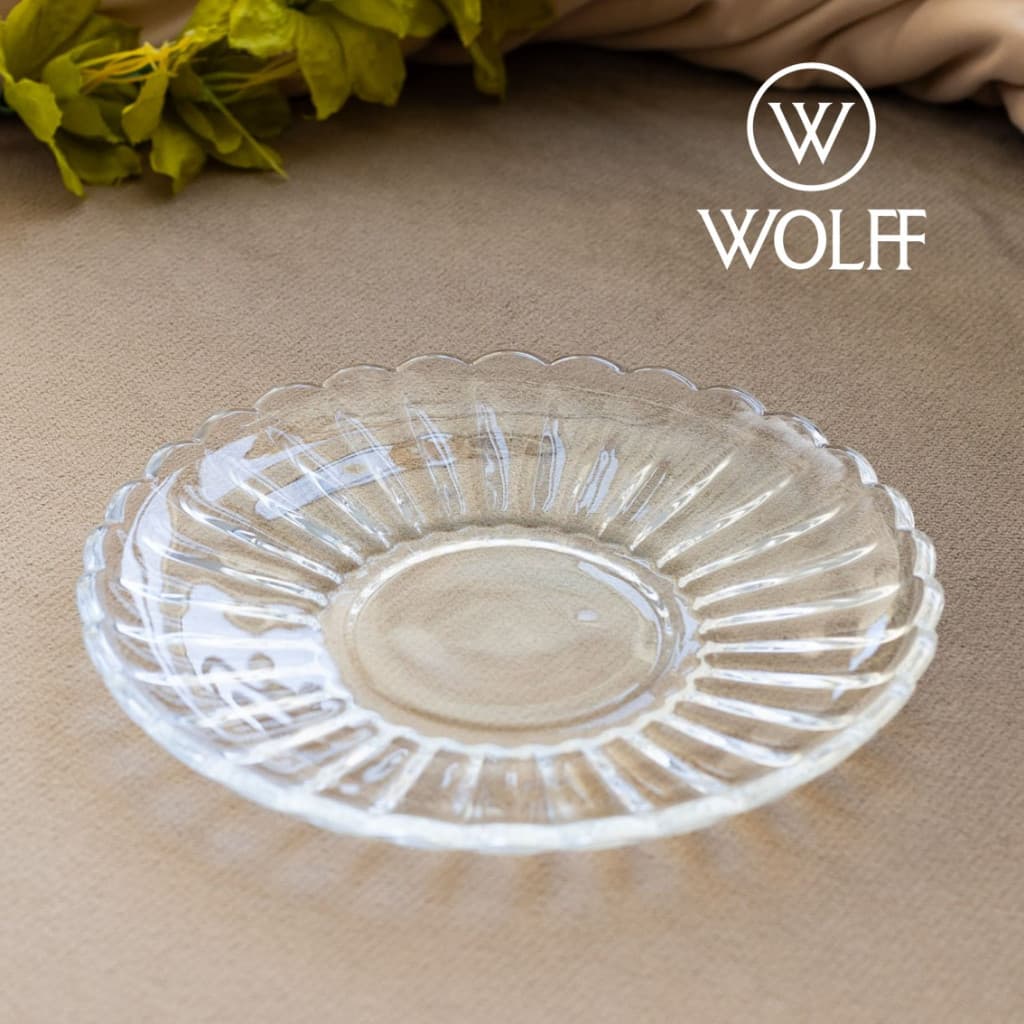 Prato de Sobremesa de Vidro 20cm Pétala Wolff