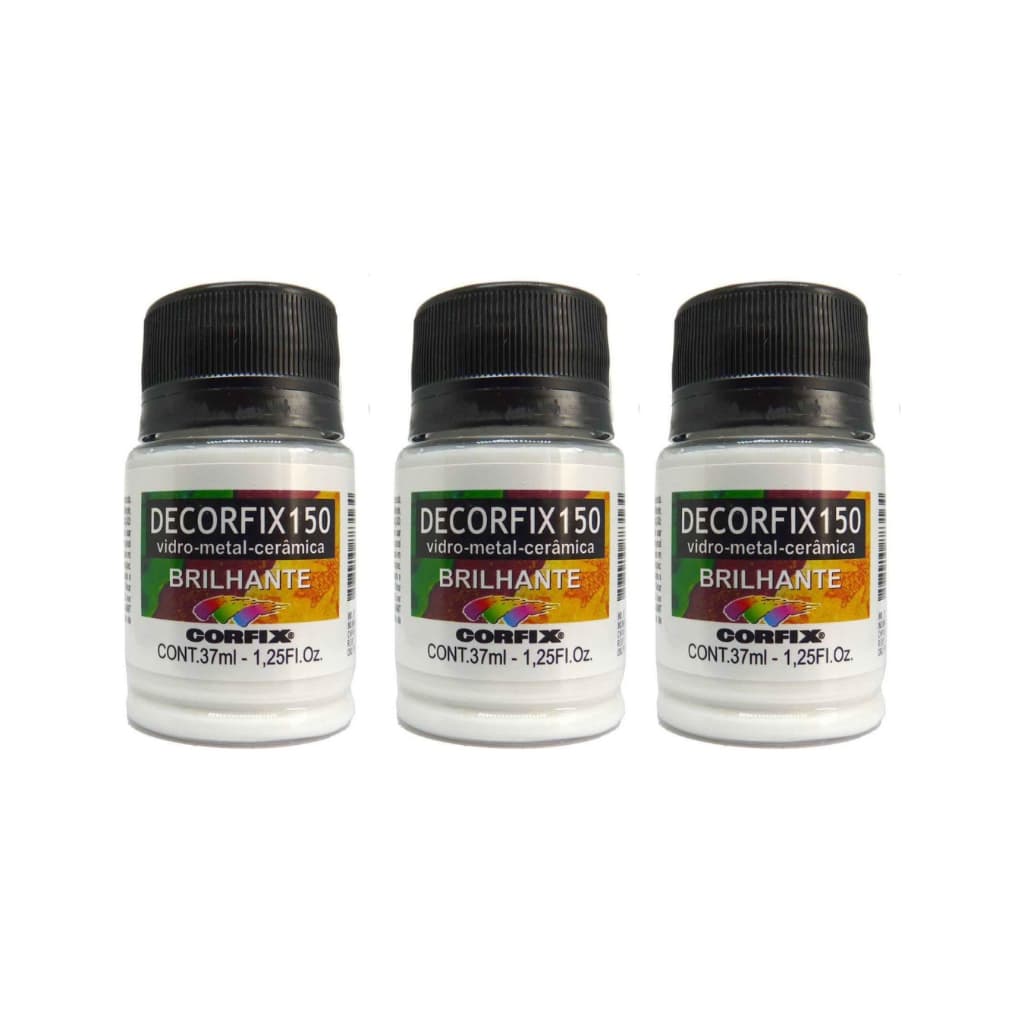 Kit 3x Tinta Decorfix 150 Brilhante Corfix - Branco