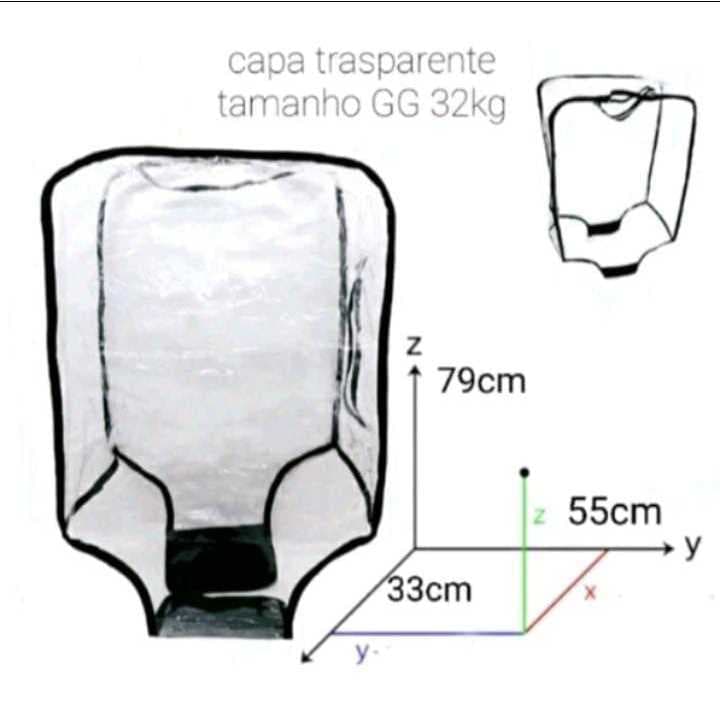 Capa para mala transparente resistente Gg 32kl